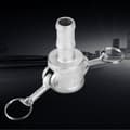 Miniatyrbillede 8 af 8: 1 stk. Rustfrit stål 316 Type C Camlock Adapter Kobling Hunende x Hanstuds DN20 G3/4