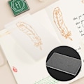 Miniatyrbillede 6 af 8: Akryl Stempelblok Stempelpude Trykpladefilet Transparent DIY Håndværktøj 1610