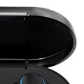 Pikkukuva 8 / 8: BT-nappikuulokkeet, monitoiminen, tyylikäs, mini HiFi-stereosoundi, langattomat urheilukuulokkeet virran LED-näytöllä, musta
