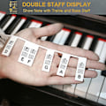Miniatyrbilde 3 av 5: Gjenbrukbare Silikon Piano Keyboard Notelapper - Avtakbare 88 Tangenter Piano Noteguide Klistremerker Fargerike