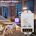 Miniatyrbillede 4 af 5: WIFI Smart Switch 30A Høj Effekt App Fjernbetjening Hjemmeautomationsstik Hvid