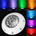 Miniatyrbild 1 av 5: 7 Färger 24V 18W LED RGB Pool Ljusstark Lampa /Fjärrkontroll