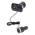 Miniatyrbillede 8 af 8: Bil Bluetooth FM-sender Multifunktionel håndfri opkald QC3.0 Hurtig opladning Bluetooth-biladapter
