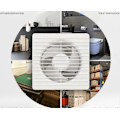 Miniatyrbillede 4 af 4: Lavenergi badeværelse lydsvag køkkenventilator Badeværelsesventilator 4 tommer Klassisk Ventilator