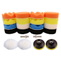 Miniatyrbild 1 av 5: Poleringssvamp 22 st Bilpoleringssvamp med adapterkit för 3-tums bilpolering