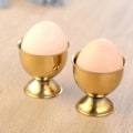 Miniatyrbilde 3 av 5: 4 Deler Eggbrett i Rustfritt Stål Eggestativ Harde Myke Kokte Eggkopper Sett for Familierestaurant