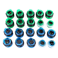 Miniatyrbild 3 av 8: 20 DIY LED upplysta arkadspelsknappar 2 joysticks 2 USB Encoder Kit Game Parts Set
