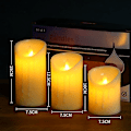 Miniatyrbild 2 av 5: 3 st Flameless LED-te ljus för hemdekoration