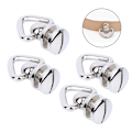 Miniatyrbillede 6 af 8: 4 STK Metal Ring Skrue Rundt Hoved Studs Nitte Nail Rotate Spikes DIY Læder Craft Hardware Tilbehør Sølv