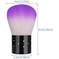 Miniatyrbild 5 av 5: 4-i-1 Rose & Violet nagelborste set för kosmetika, smink och manikyr