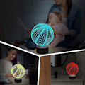 Miniatyrbilde 2 av 5: 2025 Egnet 3D Basketball Nattlys Optisk Illusjonslampe med 16 Farger Endrende Fjernkontroll Bursdag Julegaveidé Valentinsdag Gaveidé for Sport