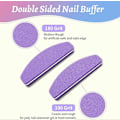 Miniatyrbilde 2 av 4: Neglebufferblokker, 20 stk. Mini Gel Neglebuffer, Profesjonell Bufferblokk for Naturlige Negler, Neglelakk Bufferblokk for Hjem og Salong Lilla