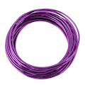 Pikkukuva 2 / 5: 5 metriä / rulla 2 mm pyöreä hapetusalumiinilanka tee-se-itse -tarvikkeet askarteluun (violetti)