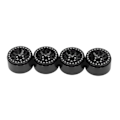 Pikkukuva 5 / 8: 4 kpl 2,2 tuuman pyörän vanteen napa alumiinia Traxxas Defenderille Axial SCX10 II 90046 90047 1/10 RC Crawler musta