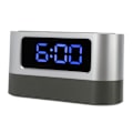 Miniatyrbild 8 av 8: Digital kalender tidsminnesfunktion 12H 24H läge pennhållare funktion LED elektronisk väckarklocka för hem blå