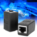 Miniatyrbillede 6 af 8: 2 stk. kabelkobling RJ45 LAN-stik, indlejret type hun til hun-adapter til Cat7 / Cat6 / Cat5e