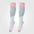 Miniatyrbillede 5 af 8: Compression Running Sleeve Stretch Marathon Ride Farve Strømper til Joggere Atleter Pink Blå L/XL