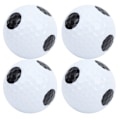 Miniatyrbillede 2 af 8: 4 stk. Golf Putting Practice Dobbelt Lag Spil Bold Hvid Sort Bold Sort Prik Bold