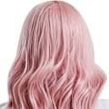 Miniatyrbilde 3 av 6: Rosa Pastell Short Bob Curly Wavy Wig - Syntetisk Cosplay-kostyme for kvinner