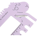 Miniatyrbild 3 av 3: Stickmått Virknåls Linjal Söt Lila Får Utseende för Hemmamätning