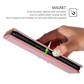 Miniatyrbillede 4 af 5: kompatibel Honor 90 Slim-Fit Læder Telefon Cover Stativ Wallet Telefon Shell Magnetisk Auto-absorberet Case-M RoseGold