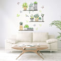 Miniatyrbild 4 av 5: Tropisk krukväxt Väggdekor för vardagsrum Kök Plantskola sovrum DIY väggdekoration