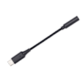 Miniatyrbilde 2 av 8: USB-C til 3,5 mm hodetelefonkontakt Adapter Type C Hodetelefonadapter Aux Audio Nylon Flettet Kabel Svart