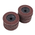 Miniatyrbillede 8 af 8: 20 stk sandpapir slibeskiver 80 grit 100x16mm flade slibeskiver slibende slibeskive