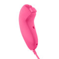 Miniatyrbilde 5 av 8: Buet spillhåndtak-kontroller Gamepad fjernkontroll for Nintendo Wii (rosa)