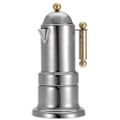 Miniatyrbillede 3 af 8: Rustfrit stål Moka Pot komfur Espressobrygger med sikkerhedsventil 200 ml