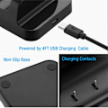 Miniatyrbillede 3 af 4: Hurtig oplader til XBOX ONE Controller Dual Charging Dock Charger med 2 stk. genopladelige til XBOX ONE Controller Battery Stander