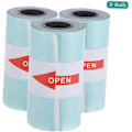 Pikkukuva 3 / 5: Tulostinpaperi, tulostettava tarrapaperirulla, suora lämpöpaperi itseliimautuvalla 57 * 30 mm (2,17 * 1,18 tuumaa) PeriPage A6 -taskulämpötulostimelle