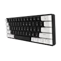 Miniatyrbillede 4 af 8: 61-tasters mekanisk tastatur Blå switch Kablet RGB Gaming Mekanisk tastatur med cool lyseffekt til kontorstudie Hvid og sort