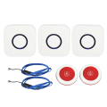 Miniatyrbillede 1 af 8: Caregiver Personsøger One Touch Calling LED-indikatorlys Trådløs fjernbetjening Hjælpeenhed til ældre patient Deaktiver EU-stik