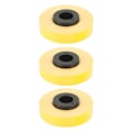 Miniatyrbillede 2 af 8: 3 ruller etiketmaskintape, hver 26,2 fod lang, 9 mm bred, rivefast PET-etiketmaskintape-refill til MAX LM 370 380 390 gul