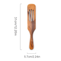 Miniatyrbilde 2 av 8: 31 cm lang trespatel i tre - Multifunksjonell, holdbar tresleiv til matlaging, rørepinne, stekespade, kjøkkenredskap
