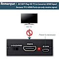 Miniatyrbilde 5 av 5: HDMI lyduttrekker 4Kx2K HDMI til HDMI Konverter SPDIF TOSLINK Optisk og 3.5mm Stereo lyd Digital til Analog 4K Adapter