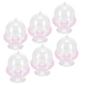 Pikkukuva 8 / 8: 12 set Mini Candy Box kakkuteline Cupcake Candy esittelylautanen kannella Juhlatarvikkeita Vaaleanpunainen