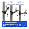 Miniatyrbild 4 av 5: Viktplattshållare för 2x2 tums Power Rack, Power Rack-fäste