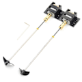 Miniatyrbillede 2 af 5: 2 sæt Dobbelte Motorer Rc Båd Motor Drivsæt 130 Motor Kit Til Diy Model Skib Zekai