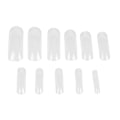 Miniatyrbillede 6 af 8: 140 stk. Dual System Form Extension Falske Negle Tips Negle Kunst Tips UV Gel DIY 12 Størrelser med Linjer