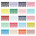 Miniatyrbilde 1 av 3: Hårspenner, Ecady (100-pakning 20 farger) Sklisikre Snap Barrettes for jenter, kvinner, barn - 2 tommer