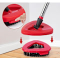 Miniatyrbillede 3 af 5: Skrubbebørste Kompatibel med O Cedar Spin Mop 1-tanksystem, Trekantet Gulvskrubber Mop Erstatningshovedbase til Easy Wring Mikrofiber Spin Mop