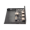 Miniatyrbild 5 av 8: USB 3.0 Frontpanel Hub 3.5in 4 Portar 6Gbps Stabil Plug and Play Optisk Enhet Frontpanel för Stationär Moderkort
