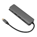 Miniatyrbild 4 av 8: USB C Hub Multiport Adapter 5 Gbps överföring 100 W PD-laddning 4K UHD 6 i 1 USB C Dongle med justeringsbas