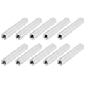 Miniatyrbilde 2 av 8: 10 stk runde avstandsstykker i aluminiumlegering med hunngevind, mellomrom mellom koblingssøyle, sett M4x0,7 mm, lengde 36 mm