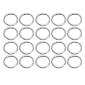 Miniatyrbillede 6 af 8: 20 stk Spring O-ringe 1,57 tommer diameter 0,2 tommer tyk stærk kobber sikker lukning fjederspænder til pung Taske smykker DIY Sølvfarve