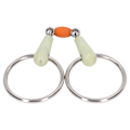 Miniatyrbild 6 av 8: Rostfritt stål hästmunstycke häst Eggbutt Snaffle Bit utomhusträning lös ring