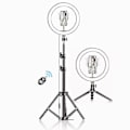 Miniatyrbilde 1 av 5: 18\" LED-ringlys med stativfeste for selfies 45cm stativ