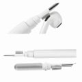 Miniatyrbilde 6 av 8: Bluetooth-øreplugger-rengjøringspenn Hvit bærbar multifunksjonell høydensitets-rengjøringspenn for Bluetooth-øretelefoner